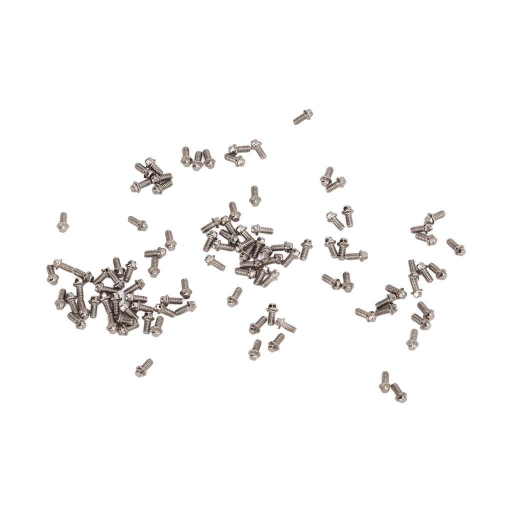 100pcs 3mm Stainless Steel M1.4 Screws for Axial SCX24 124 118 Scale Car Model Parts