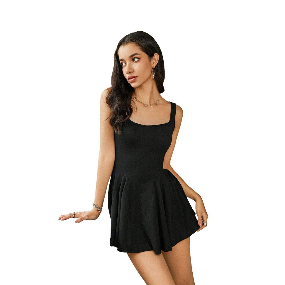 Summer slip short skirt, waist-cinching, sweet, and pure style dress 2026 new arrival