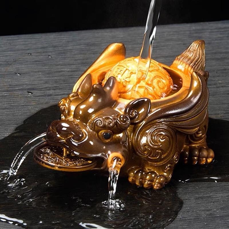 Color-Changing Water-Spraying Pixiu Tea Pet