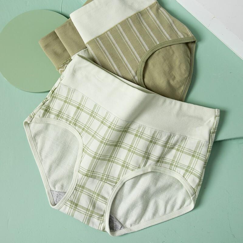 LANGSHA Women's High-Waist Cotton Tummy Control Briefs