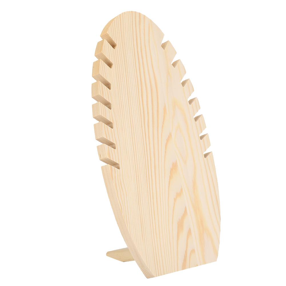 

Настольная деревянная подставка-витрина для ювелирных изделий, подставка для демонстрации, стойка-держатель для хранения ожерелий и серег