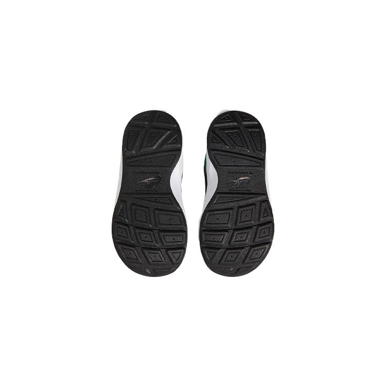 Nike Wearallday Synthetic Leather Low top Toddler Shoes Black Green Infant And Toddler CJ3818-015