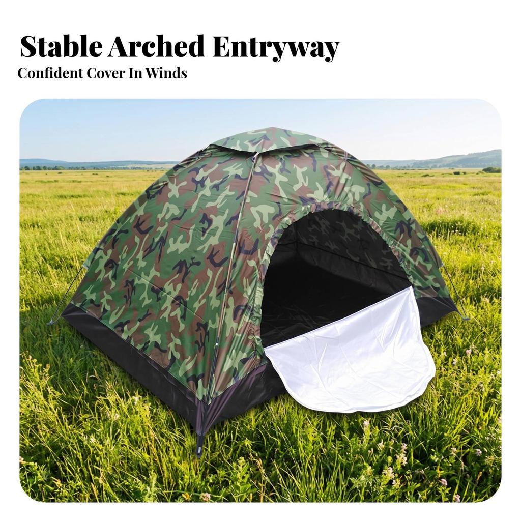 Tent Single-Layer Shelter Portable for Hikers