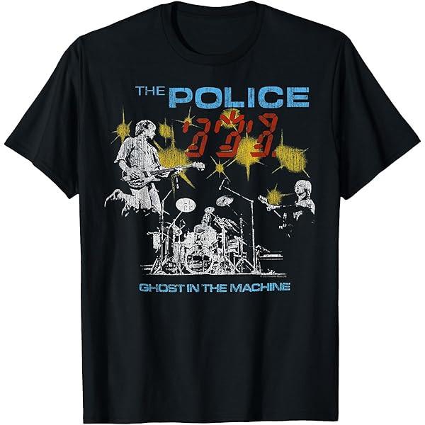 New The Police Ghost In The Machine Shirt Cotton Black S-5XL SN023 S