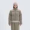 Bright Women's Stand Neck Heavy Down Jacket Tan Gray (S24WWFDJ71)