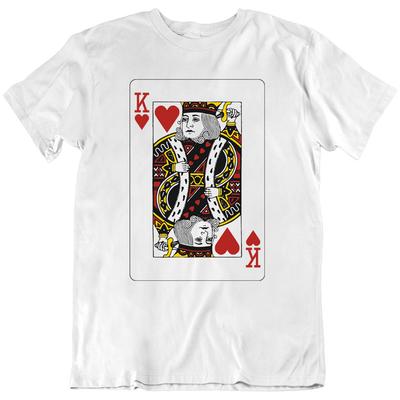 Hrací karty Srdce Piky Kříže Kára Poker Kasino Tričko Dárek Nové