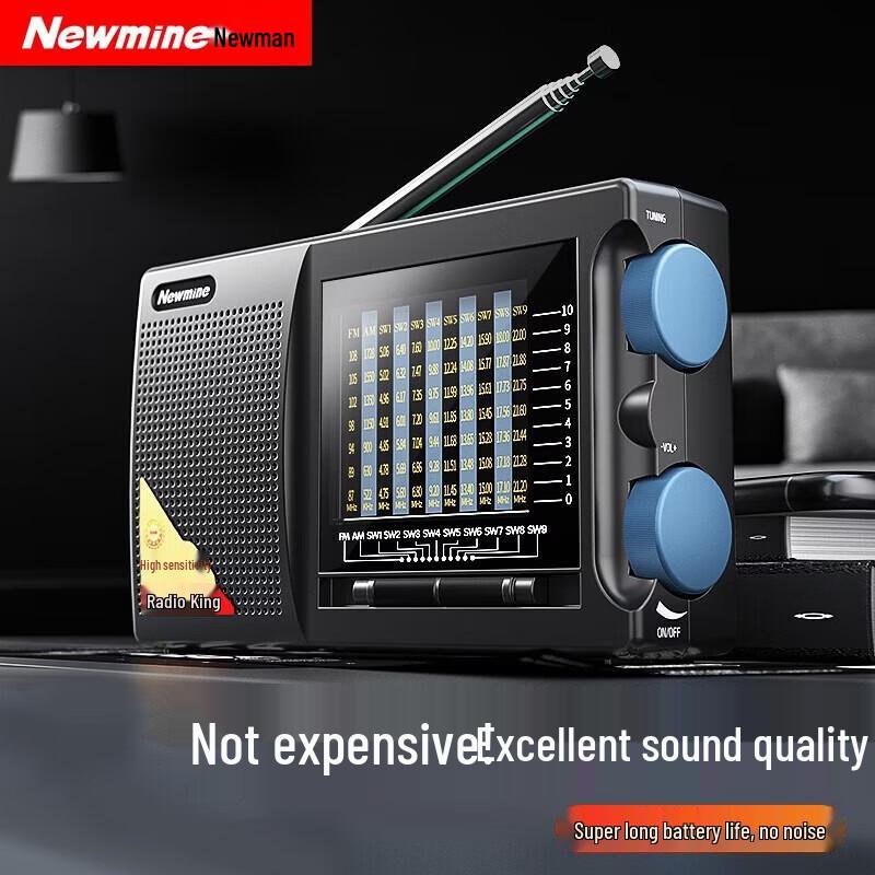 Newmine Portable Rechargeable Radio Speaker T-6629 CN plug (adapter included)