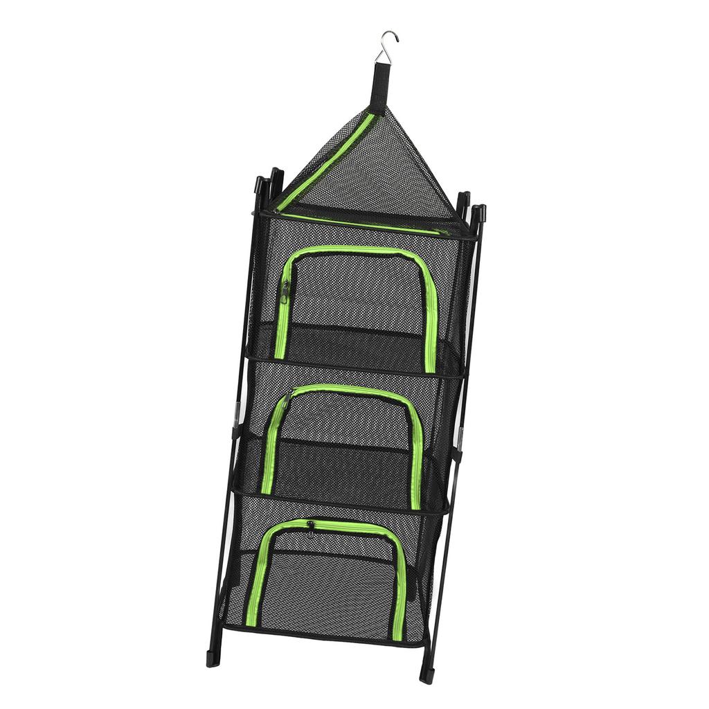 Hanging Drying Mesh Foldable 4 Layer Multifunctional Thickened Hanging Mesh Net for Clothes Fish