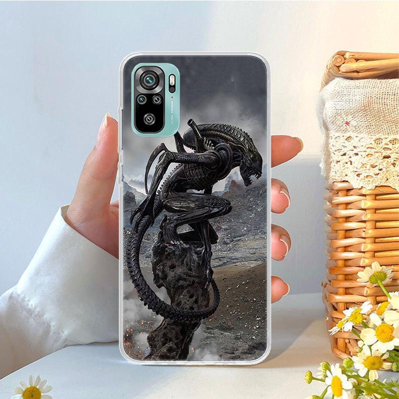 Alien Vs Predator Painted Soft Phone Case For Xiaomi Redmi Note 15 14 14S 13 12 Pro Plus 12S 11 11S 11E 10 10S 11T 5G Fundas Coq