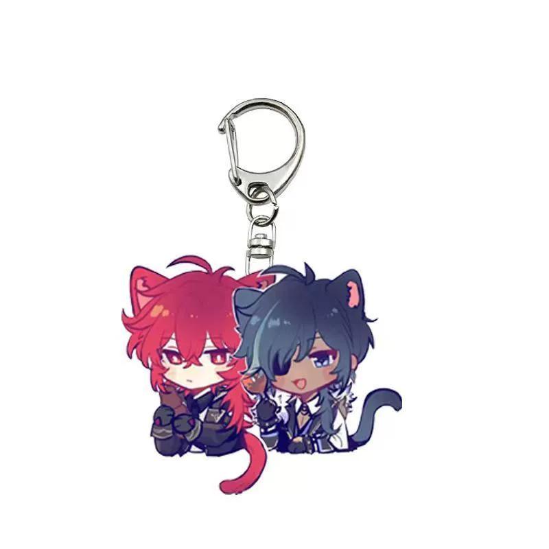 Genshin Impact Peripheral Pendant Funina Navelet Jutana Xida Thunderbolt General Mandrill Bell Leaving Kerry Keychain