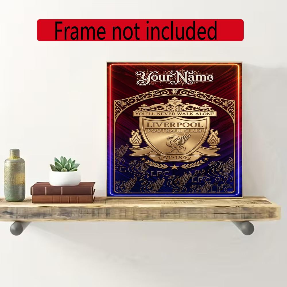 Liverpool Team Personalized Name Round Diamond Painting Kit Diamond Embroidery Painting Rhinestones Mosaic Frameless Handwork Decoration Arts
