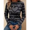 Color Block Striped Crew Neck Long Sleeve T-Shirt Slim Fit Casual Top Daily Wear