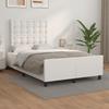 Bed Frame with Headboard White 120 x 200 cm Faux Leather
