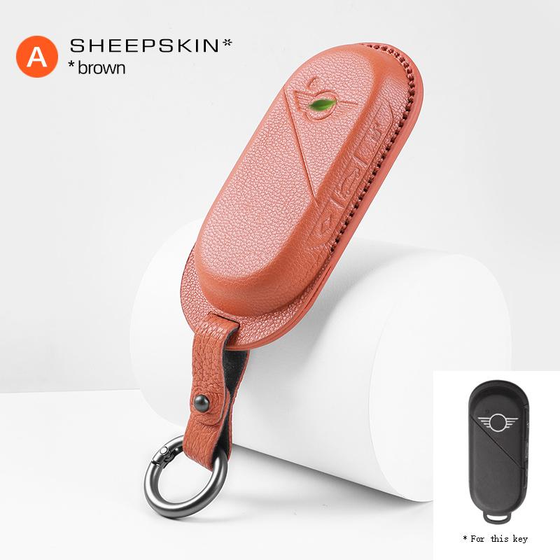 Funda de cuero para llave de coche, Protector de gamuza Fob para Mini U25 J01 J05 F65 F66 2025 2025, accesorios para coche Deyou