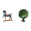 Graceful Equine And Majestic Peacock Figurine Collection for Elegant Fengshui Living Room Office