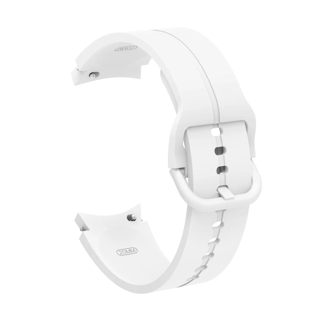 Silicone Strap For Samsung Galaxy Watch 7/6/5/4 40mm 44mm Color tonal buckle bracelet For Galaxy 6 Classic 43mm 47mm 5 Pro Belt