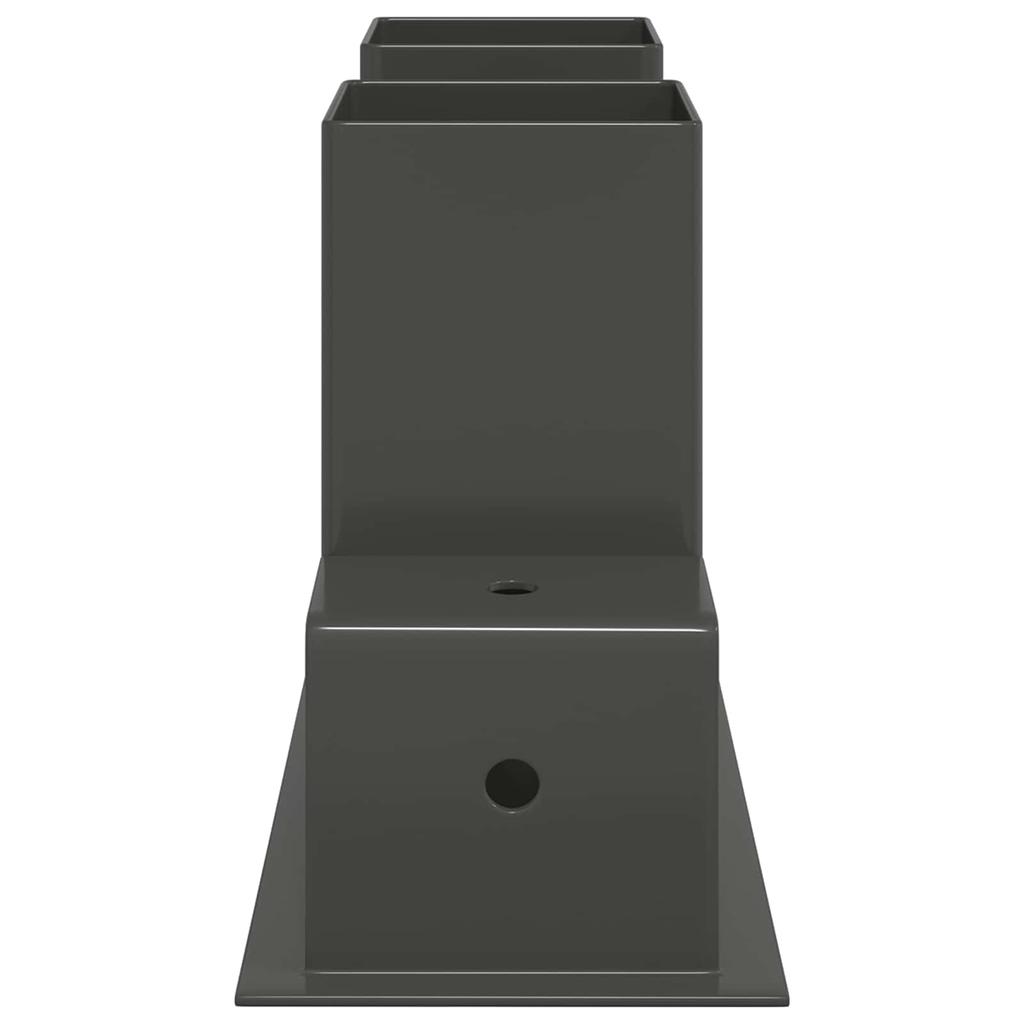 Firewood stacking aid set 2 pcs anthracite 34 x 10 x 15 cm steel