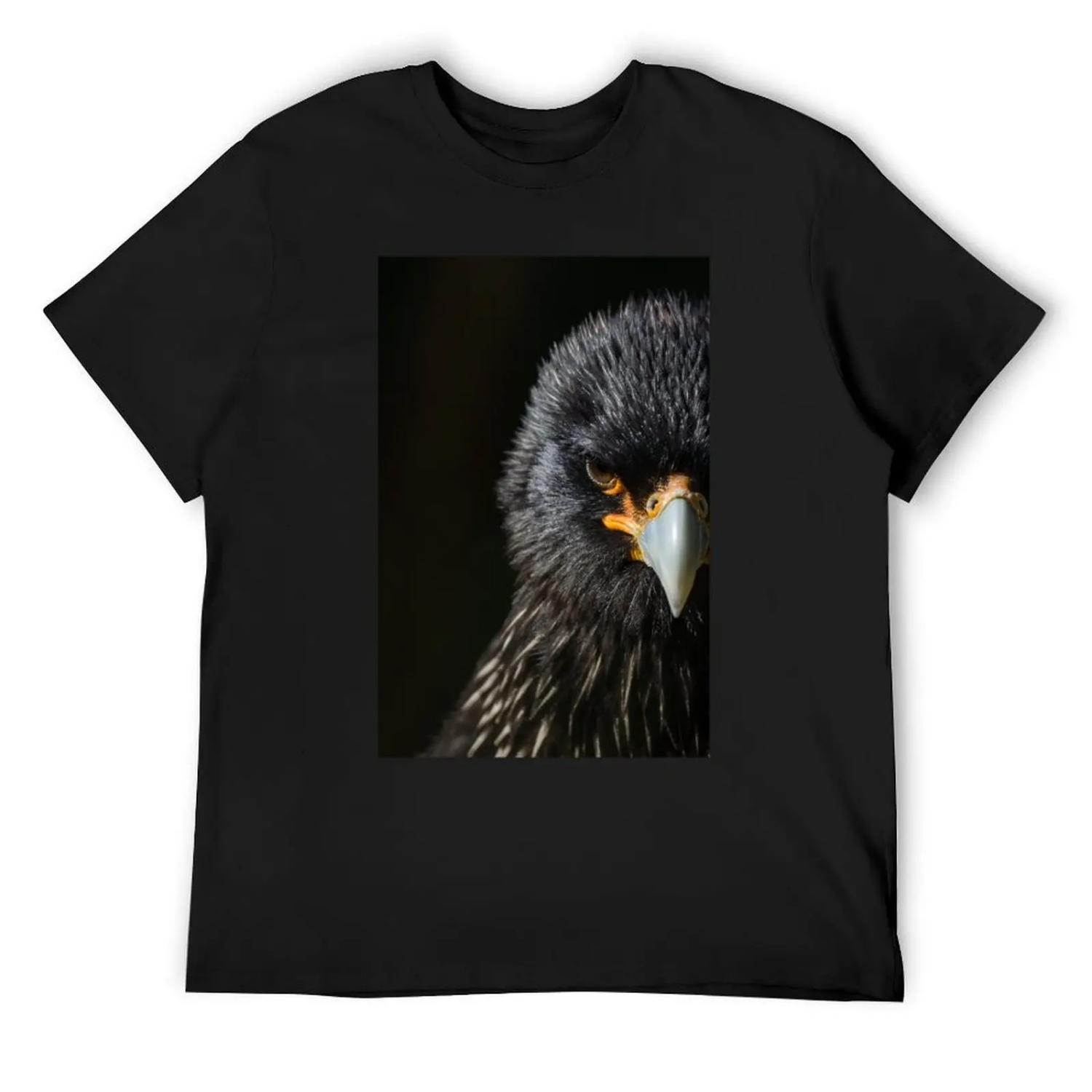 Caracara portrait half profile T-Shirt oversize t-shirts man vintage cute tops slim fit t shirts for men XXXXXL чёрный
