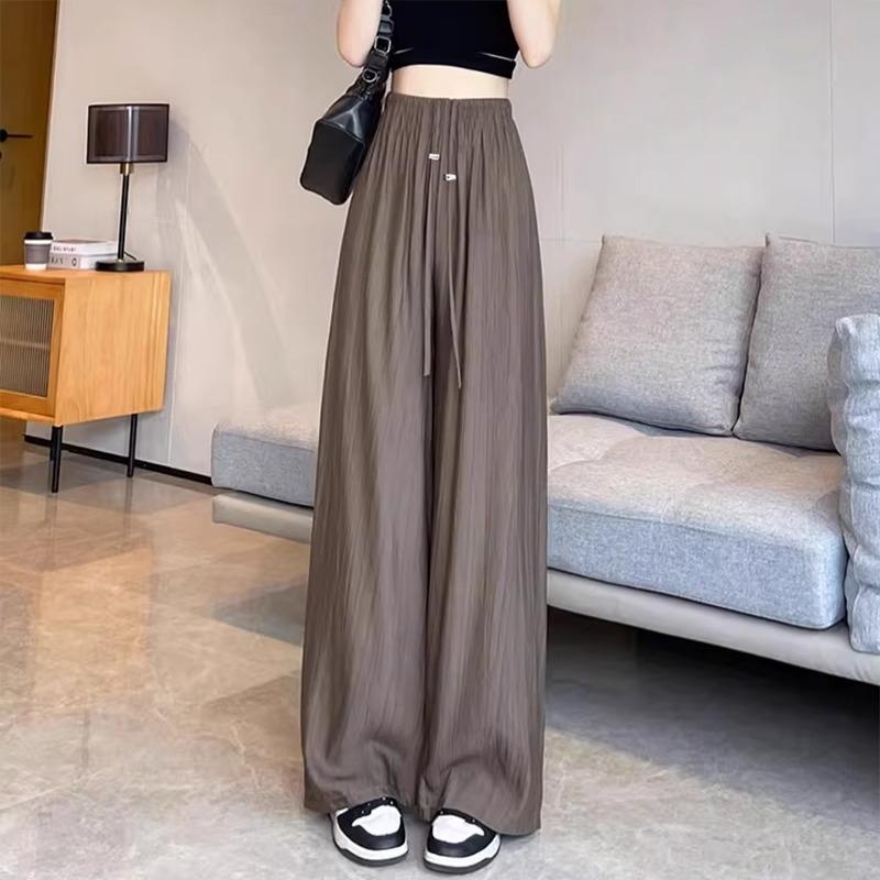 Maternity Yamamoto Pants for Women Summer Wear New Wide-leg Pants Without Abdomen Straight-leg Casual Maternity Pants Summer Wear