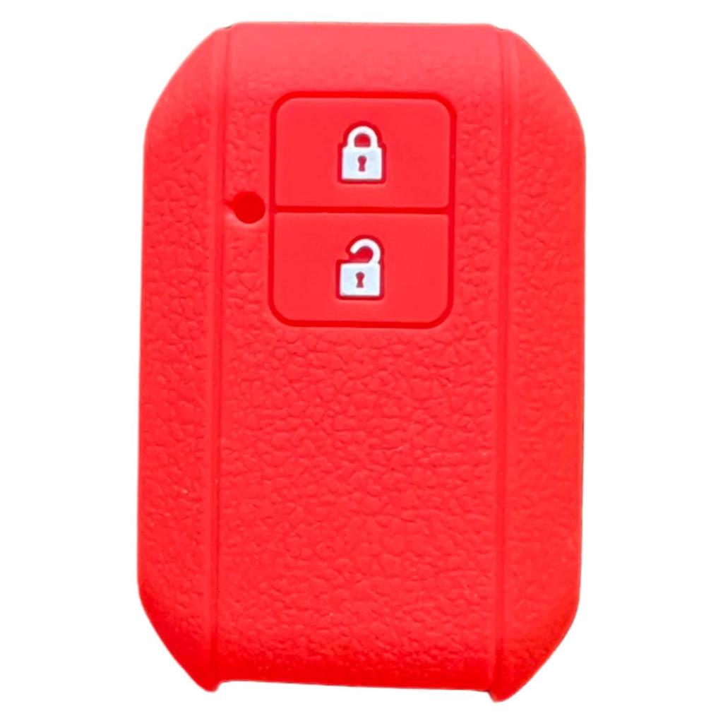 GRmkt Suzuki Car Smart Key Cover Silicone Case Scratch Resistant New Jimny Sierra Wagon R Stingray Swift Crosby Red