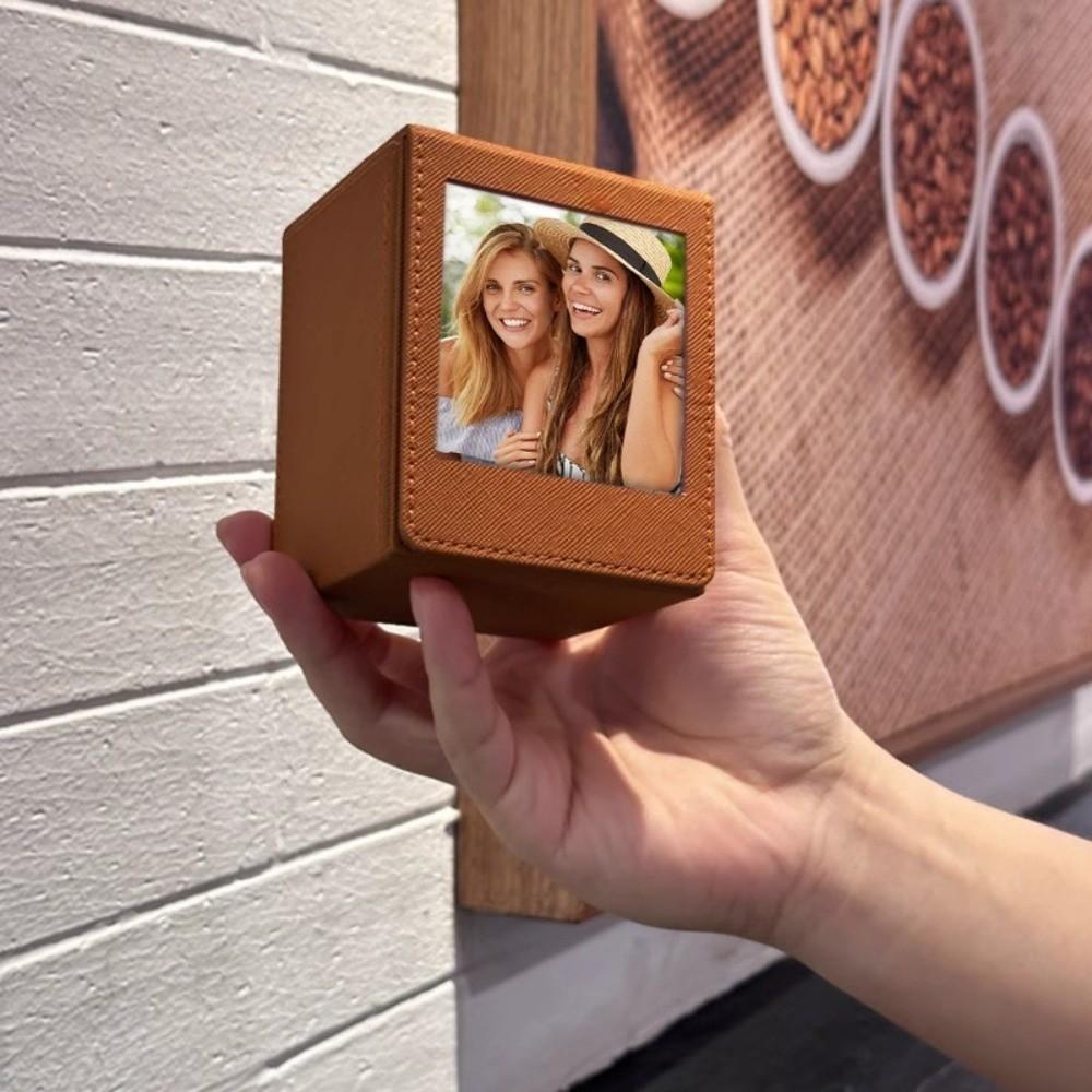 Magnetic 3-Inch Photo Storage Box Large Capacity Photo Holder Game Cards Storage Box  Family Photos