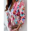 Tooxika Spring And Autumn New Style Jacket Lapel Print Slim Fit Small Suit Jacket