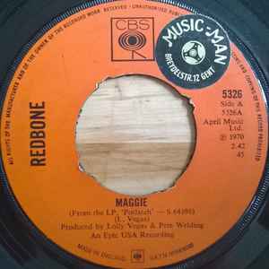 

7inch Record REDBONE Maggie 5326 CBS 1970 UK Rock Used