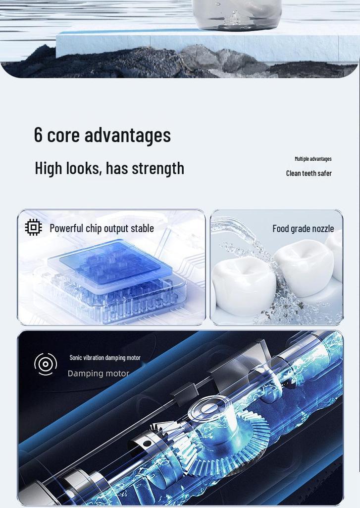 Portable Electric Water Flosser for Dental Care with USB Charging