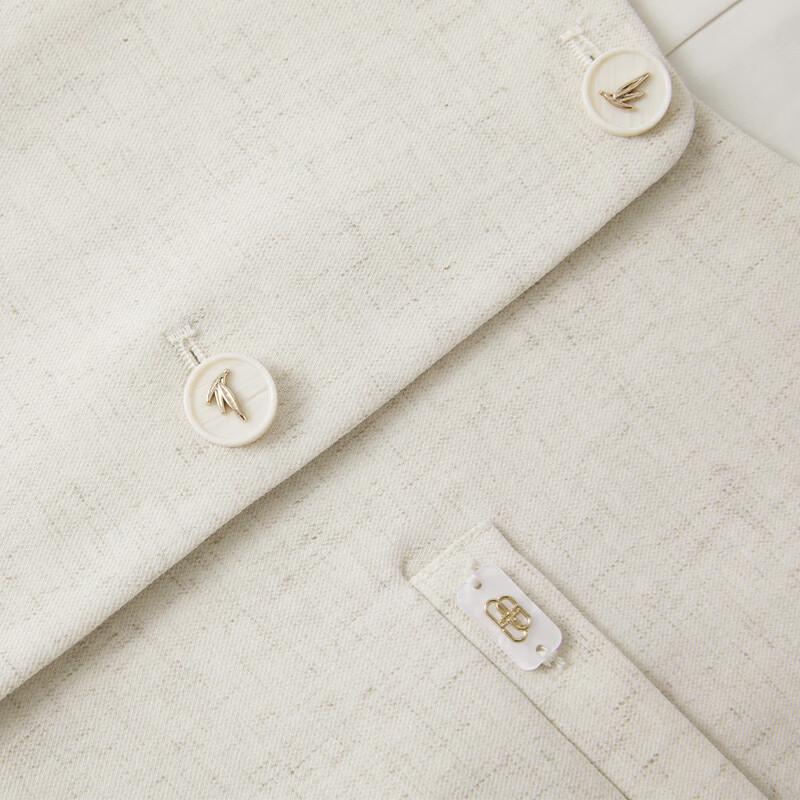 Xiangying Women's Linen Blend Old Money Style Two-Piece Set