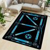 1pc Football Training Carpet Suitable for Football Training/Office/Bedroom - Plush Soft Thin Floor Mat with PVC Backing, Machine Washable Non-Slip