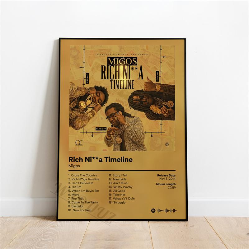 Rapper J. Cole Migos Musik Album Bilder Hip Hop Sänger Star Print Poster Für Wohnzimmer Leinwand Malerei Kunst Home Wand Dekor