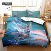 Mystery 12 Constellations Duvet Cover Set Cartoon Anime Bedding Set For Kids Teens Adult Polyester Comforter Cover Bedroom Decor
