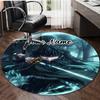 Personalized Demon Slayer Round Chair Office Rug - Perfect for Mat, Office Chair & More - Ideal Gift for Birthdays and Holidays