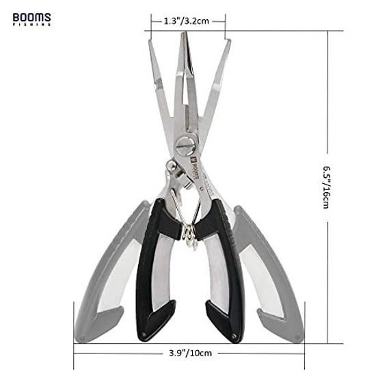 Booms Fishing H1 Pliers Pincers Cuts PE Line Hook Remover Lanyard