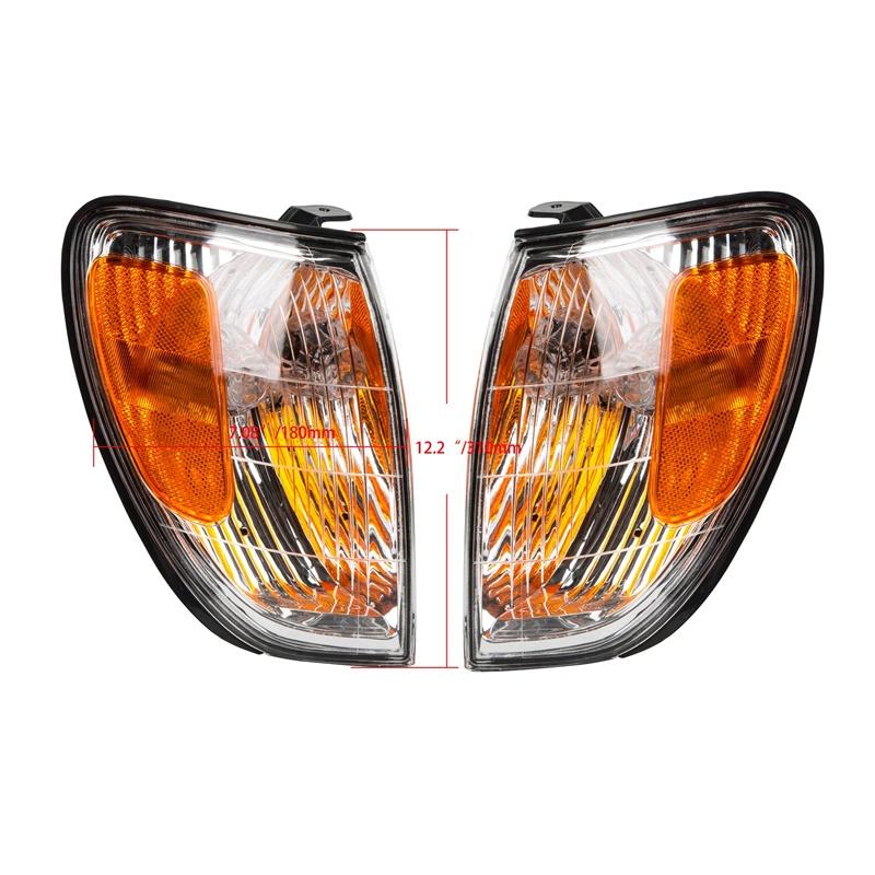 Front Bumper Corner Light Side Marker Turn Signal Lamp Assembly for Lexus LX470 1998-2007, ABS Parking Light Housing,No Bulb Included