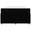 Bed Frame with Mattress Black 120 X 200 Cm Fabric