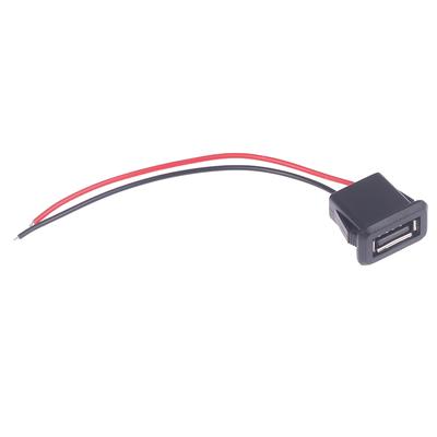 Connettore porta di ricarica jack di alimentazione femmina USB 2.0 con presa per caricabatterie USB via cavo