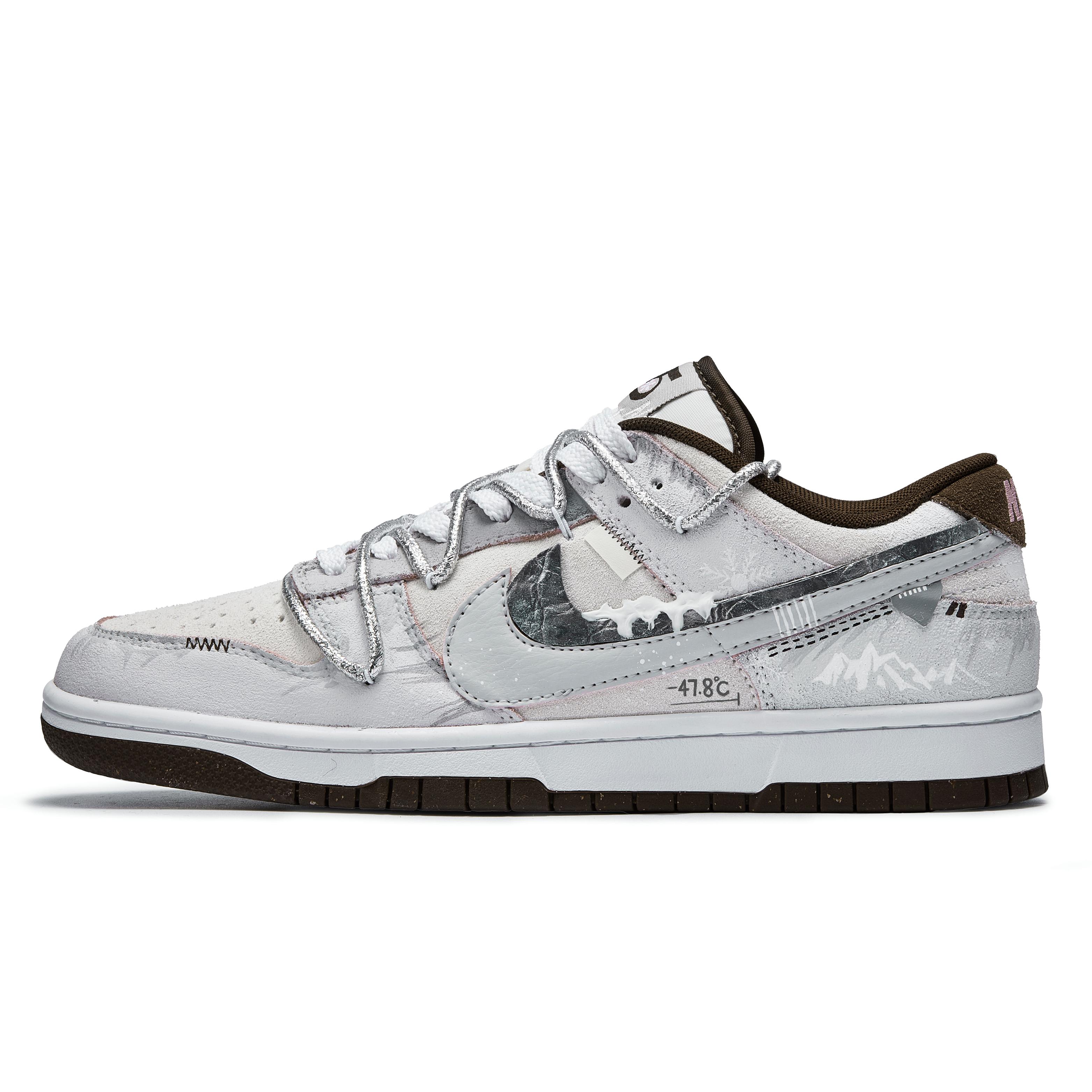 

Nike Dunk Abrasion Resistant Lightweight Low top Skateboard Shoes Women s Gray HV1799-161(Team177-) 36