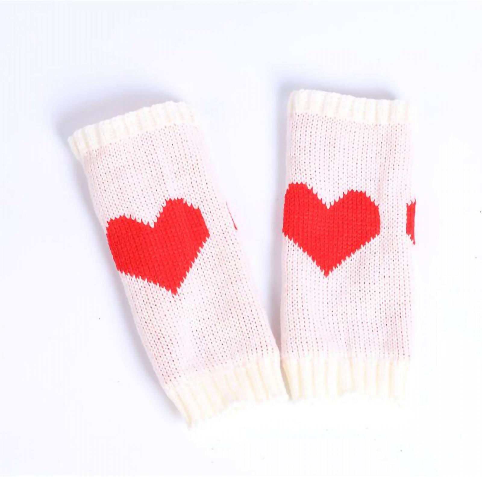 

Зимние уличные шерстяные теплые перчатки для ухода, вязаные перчатки 19x7cm белый