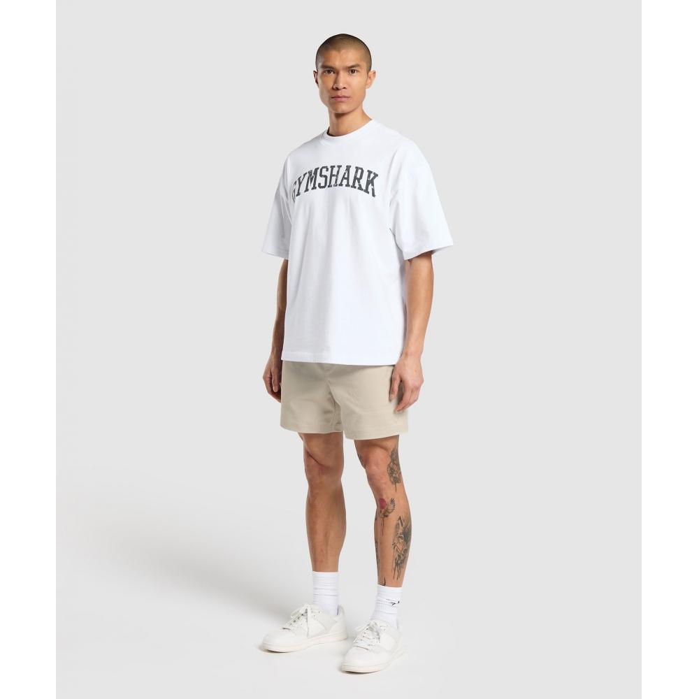 Gymshark Pantaloni scurți țesuti pentru ziua de odihnă, gri pietriș, A5a6d Gb7p.