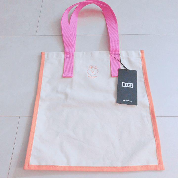 

[USED] BT21 Vivid Canvas Bag COOKY Tote Bag