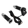 1 Pair set Twist Throttle Grip Handlebar Electric Vehicle Accessories 12V‑99V ( No Display of Three Speed)Silver