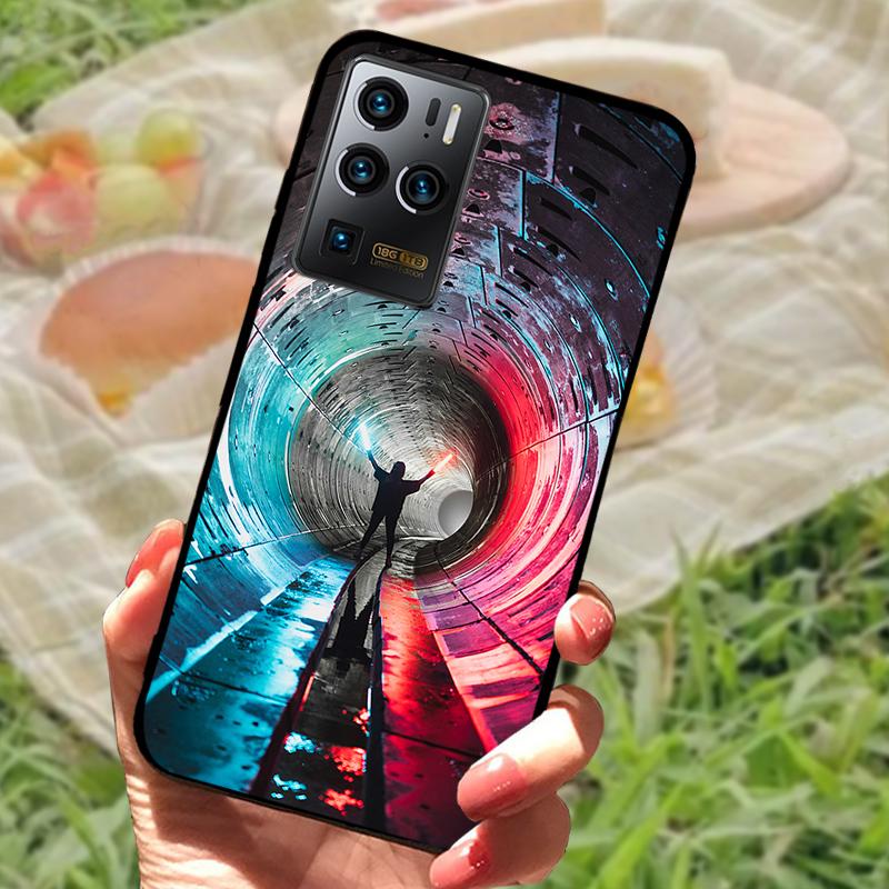 Für ZTE Axon 30 Ultra 5G Stoßfeste Silikon-Weich-TPU-Handyhülle Für ZTE Axon 30 Ultra Mode Cartoon Schutzhüllen Cover