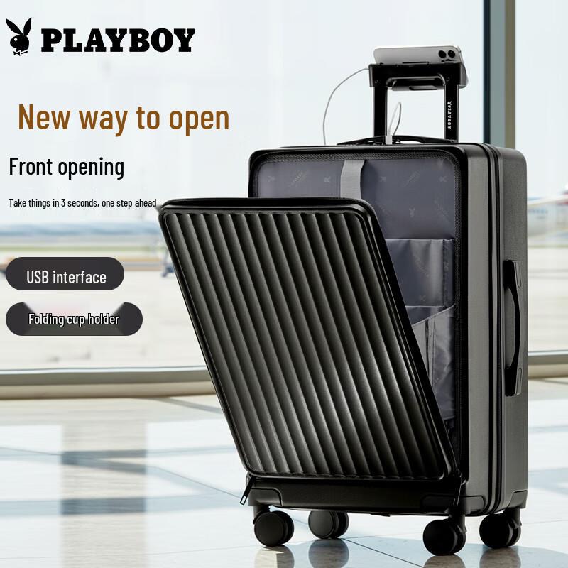 Playboy Front-Opening Multi-Function Spinner Luggage 20 inches