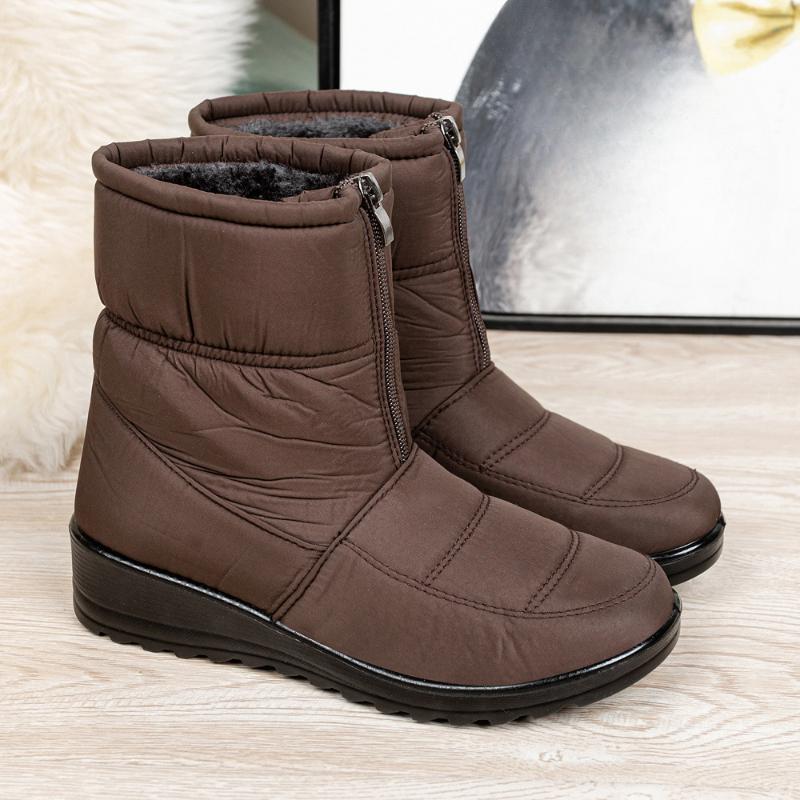 Winter Women Warm Snow Boots Fashion Waterproof Plush Ankle Boots Non Slip Warm Cotton Shoes Ladies Casual Comfort Boot Botas
