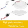 Dimmable LED Recessed Ceiling Light Downlight Fixture 6W 9W 12W 18W 24W 110V 220V Bright White Lamp High Power for Hotel Decor