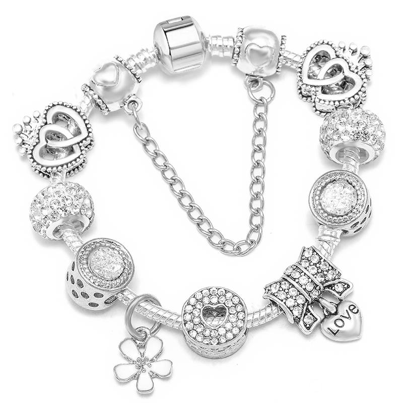 1/16cm 21cm Luxury Cutterfly Snake Chain Bracelet DIY Jewelry Gift For Women Men 41 Styles Trendy Fashion