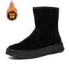 2025 new snow boots men's winter fashion trendy cotton shoes wear-resistant non-slip versatile cold-proof boots high-top velvet thickened