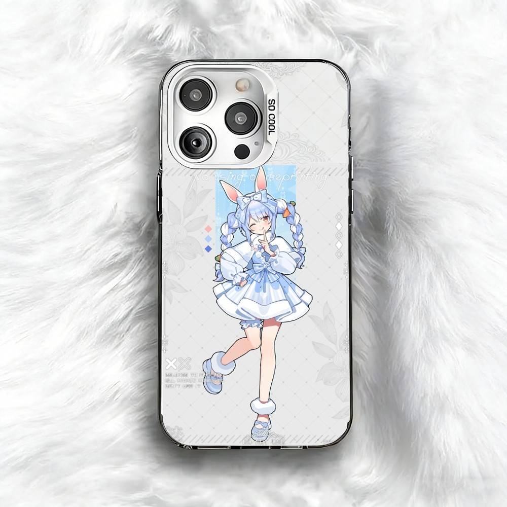 Holo-Usada Pekora  Phone Case For iPhone 16 17 15 14 12 13 Pro Max Black Color Shockproof Cover