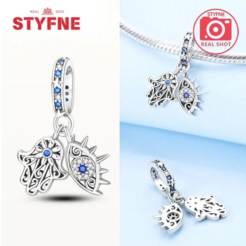 Copperour Lady Charm Bead The Virgin Mary Dangle Fitoriginal Bracelet Pendants Jewelry Marking Fine Gift For Women